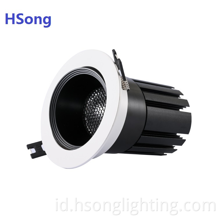 Penjualan panas 12W COB LED Downlight dengan Honeycomb 7W 10W 20W 30W 40W LED COB Reces Sorotan Anti Glare UGR 9